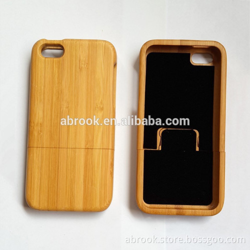Handmade wood bamboo case for iphone 5c
